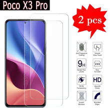 Vidro premium para poco x3 pro, película protetora para celular 9h 2.5d, vidro temperado à prova de explosão, 2-1 peça 2024 - compre barato