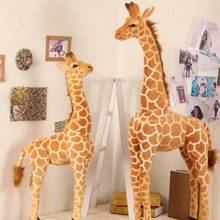 50-120CM Giant size Simulation Giraffe Plush Toys Cute Stuffed Animal Soft Real Life Giraffe Doll Birthday Gift for Kids Toy 2024 - buy cheap