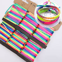 1Pcs Hand-woven Rope DIY Handmade 10M Gradient Color Nylon Multi Purpose Jewelry Decoration for Bracelet Pendant 2024 - buy cheap