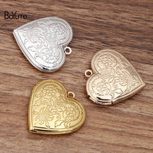 BoYuTe 10 piezas latón Metal 20 MM corazón flotante medallón colgante encantos Diy hecho a mano abierta foto medallón accesorios de la joyería 2024 - compra barato