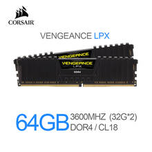 Corsair Vengeance LPX 64GB (2 X 32GB) DDR4 3600 (PC4-28800) C18 1.35V Desktop Memory - Black 2024 - buy cheap