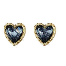 Creative Heart-Shaped Crystal Women's Earrings High-Quality Glamorous Female Party Earrings Accessories Jewelry Gifts 2024 - buy cheap