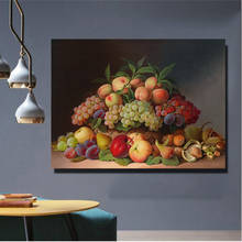 60x80cm Big Size Flower Fruit for Dinner room Kitchen poster canvas Oil Painting Wall Pictures for Living Room Art Home Decor 2024 - buy cheap