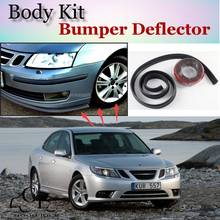 Bumper Lip Deflector Lips For Saab 9-3 93 Aero MY14 Turbo X Front Spoiler Skirt For TopGear Fans Car Tuning / Body Kit / Strip 2024 - buy cheap