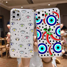 Luxury Eye Blue Evil Eye TPU Phone Case For iPhone 12pro MAX 11Pro XR X XS MAX SE2020 7 8 Plus 13 12mini 13pro max Soft  Cover 2024 - buy cheap