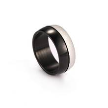 Skyrim мужское модное стальное и черное кольцо, простые классические специальные повседневные кольца на палец, ювелирные изделия, подарок на день рождения, оптовая продажа 2024 - купить недорого