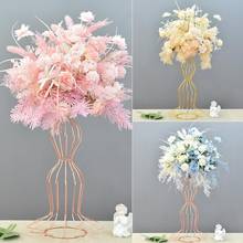 Wedding simulation table flower galvanized iron flower ware hotel wedding hall main table flower 2024 - buy cheap