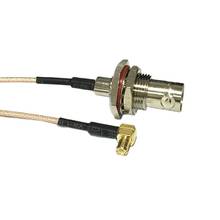 BNC Female Jack Nut Switch MCX Male Plug Right Angle Connector RG178 Jumper Cable 15CM 6" /30CM/50CM Adapter Wholesale Fast Ship 2024 - buy cheap