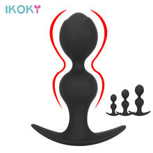 IKOKY Two Beads Anal Plug Sex Toys for Women Men Adults Couples Tools Butt Prostate Massager Female Male Masturbator Erotic Shop 2024 - buy cheap