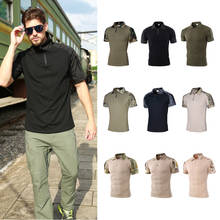 Men's Outdoor Tactical Military Camouflage T-shirt Breathable US Army Combat T Shirt Quick Dry Camo Hunting Camping Hiking Tees 2024 - buy cheap