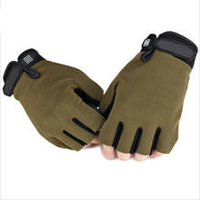 Guantes tácticos del ejército para hombre y mujer, mitones deportivos de medio dedo, guantes militares sin dedos, nuevo estilo 2024 - compra barato