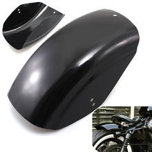 Брызговик для мотоцикла, черный металлический брызговик для Harley Sportster XL 883 1200 48 72 Iron Bobber Cafe Racer 86 + 2024 - купить недорого