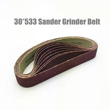 10Pcs Dremel Accessories 30*533 mm Sanding Belt Grit 40-600 Sander Grinder Belt for Drill Grinding Polishing Power Tool 2024 - buy cheap