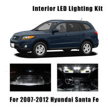 Lámpara LED blanca para el techo Interior del coche, 13 bombillas, para Hyundai Santa Fe 2007-2010 2011 2012 2024 - compra barato