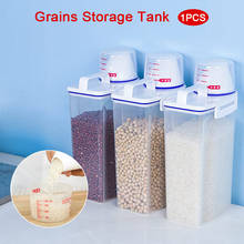 Мерный стаканчик для хранения зерна PP прочный контейнер для хранения свежего хранения риса практичный канистра для хранения коллекции кухни 2024 - купить недорого