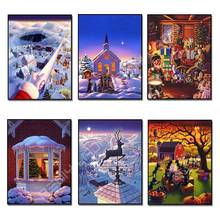 5D DIY Diamond Painting Landscape Snow Full Square/Round Drill Diamond Embroidery Beaded Cross Stitch Pixel Hobby Christmas Gift 2024 - buy cheap
