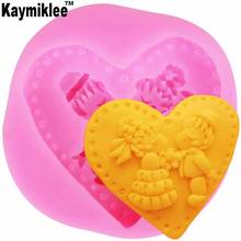 M880 Wedding Love  Candle Moulds Soap Mold Kitchen-Baking Resin Silicone Form Home Decoration 3D DIY Clay Craft Wax-Making 2024 - buy cheap
