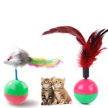 Brinquedo para gatos 1 peça, durável, para animais de estimação, gatinho, rato de pele, copo, gatinho, brinquedo plástico, bolas para pegar gatos, suprimentos 2024 - compre barato