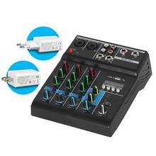 Professional Mixer 4 Channels Bluetooth-Complitable Sound Mixing Console for Karaoke 2024 - buy cheap