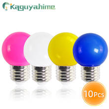Kaguyahime-bombilla Led E27 colorida, lámpara LED de 220V, globo E27 de 3W, SMD 2835, linterna RGB, G45, 10 Uds. 2024 - compra barato