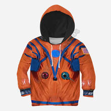 Худи с 3D-принтом космонавта, футболка, Детская толстовка, куртка, футболки, смешные костюмы для косплея мальчиков и девочек 02 2024 - купить недорого