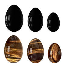 Undrilled Yoni Eggs Black Jade Ball Set Natural Crystal Stone Women Kegel Massager Vaginal Muscle Tighten Exercise Massage Egg 2024 - buy cheap