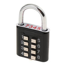 Security 8 Digit Combination Padlock Luggage Lock Travel Suitcase Lock 2024 - buy cheap