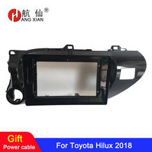 HANGXIAN 2 Din Car Radio Fascia frame for Toyota Hilux 2018 car DVD player gps navi Panel Dash Kit Installation Frame Trim Bezel 2024 - buy cheap