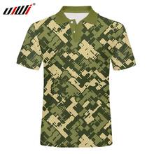 UJWI Man Polo Shirt Brand Mens Casual Green camouflage Summer Polo Shirt Men Short Sleeve High Quantity  Pullover US Size 2024 - buy cheap