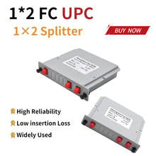 Divisor de fibra ótica 1x8 fc/upc, separador de caixa de cassetes para inserção de cartão óptico ftth plc, fc/upc 2024 - compre barato