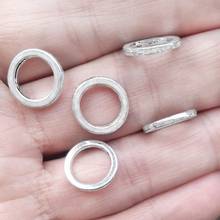 200pcs/lot close jump rings circle beads diy jewellery findings crafts handmade round blank silver plated metal 12x2mm 2020 new 2024 - buy cheap