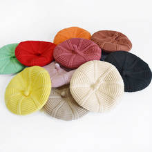Boina de malha infantil kf663, chapéu de lã para outono e inverno 2024 - compre barato