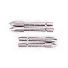 6Pcs 80 100 Grain Stainless Steel Bullet Point Tip For ID 4.2 mm Arrow Shaft Accessories Archery Bow Hunting 2024 - buy cheap