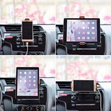 Suporte universal 360 graus para carro, suporte para saída de ar rotatório para iphone ipad gps xiaomi samsung lg tablet 4-10 polegadas 2024 - compre barato