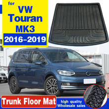 Bandeja de carga para maletero de coche, alfombrilla de alta resistencia para VW Touran MK3, 2016, 2017, 2018, 2019 2024 - compra barato