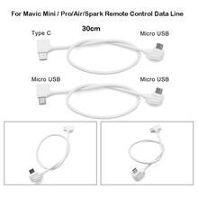 30 см кабель Type C / Micro USB для DJI MAVIC Mini кабель для дистанционного управления, аксессуары для строки данных #106 2024 - купить недорого