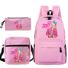 Jojo Siwa-mochila escolar para niños y niñas, morral de viaje con bolsa cruzada, bolso para bolígrafos 2024 - compra barato