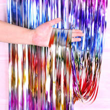 Party Backdrops Decoration 2M 3M Multicolor Glitter Fringe Curtain Birthday Party Decorations Curtains Wedding Party Backdrop 2024 - buy cheap