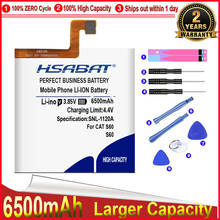 Hsabat 0 ciclo 6500mah bateria APP-12F-F57571-CGX-111 para caterpillar cat s60 baterias de alta qualidade 2024 - compre barato