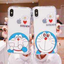 Японский милый аниме Doraemon мультфильм чехол для телефона для iphone 11 pro Max X XS Max Xr 7 8 6 6s plus прозрачный мягкий силиконовый чехол 2024 - купить недорого