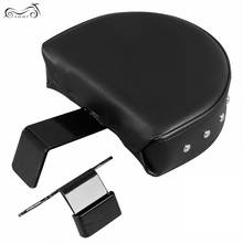 Motorcycke Black PU Leather Adjustable Driver Backrest For Harley Fatboy FLSTF EFI 1996-2006 Softail FLSTC 2024 - buy cheap