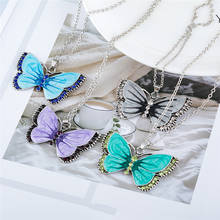 Cute Butterfly Pendant Necklace For Women Cocktail Party Statement Necklace Steet Style Korean Fashion Necklace Jewelry Gifts 2024 - buy cheap