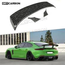 Dry Carbon Fiber Rear Spoiler Boot Tail Wings For Porsche Panamera 971 2017-2019 Forged Carbon External Decoration 2024 - buy cheap