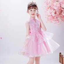 Модная детская одежда новое Пышное праздничное платье принцессы для маленьких девочек на свадьбу, детское модное платье для маленьких девочек 2024 - купить недорого