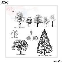 Xioang selos vazios floresta solitária/cartão de fazer decorações de feriado para scrapbooking selos transparentes 13*13cm 2024 - compre barato