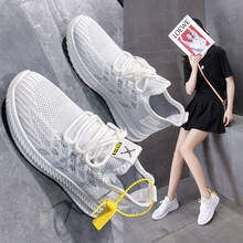 Women spring and summer thin 2021 new mesh surface breathable versatile flat shoes low-top soft sole sneaker 2024 - buy cheap