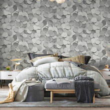 Papel de parede 3d estereoscópico cinza geométrico, pvc à prova d'água, decoração moderna para sala de estar, quarto, plano de fundo de tv, casa 2024 - compre barato