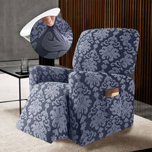 Cadeira reclinável jacquard capa de sofá reclinável elástico capa de sofá elastano poltrona all-inclusive sofá reclinável capa de mobiliário 2024 - compre barato
