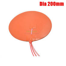 Dia 200mm 100W 350W Round Circular Silicone Heater HeatBed Heating Pad with Thermistor Delta kossel 3D Printer parts 2024 - buy cheap