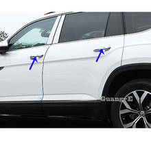 For VW Volkswagen Teramont Atlas 2017 2018 2019 2020 Car Cover Stick Frame Lamp Trim ABS Chrome Car Door Handle Armrest Handrail 2024 - buy cheap